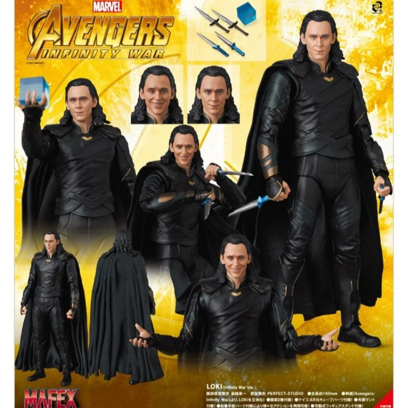 

New Avengers Infinity War Mafex 169 Loki 16cm Action Figure Tabletop Decor Collectible 1/12 Model Toy Gift For Boyfriend