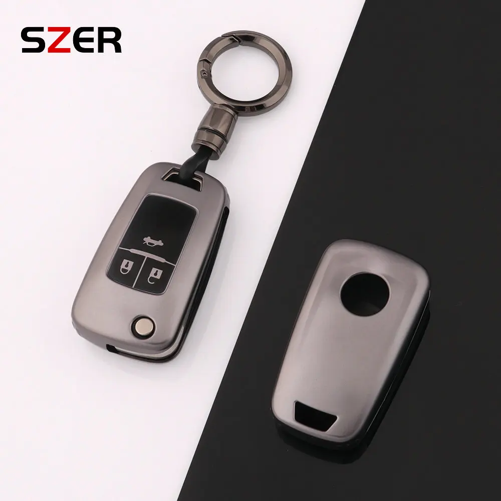 NEW Gun Grey TPU Car Key Case Cover For Chevrolet Cruze Aveo Trax Sail Malibu Captiva Opel Vauxhall Astra J Corsa Insignia Mokka