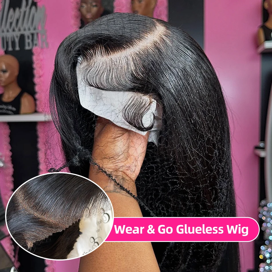 

Прямые бесклеевые парики Bone, человеческие волосы, готовые к ношению, бразильские прямые парики 4x4 с кружевной передней частью, 5x5 Hd, парик с кружевной застежкой, предварительно сорванный