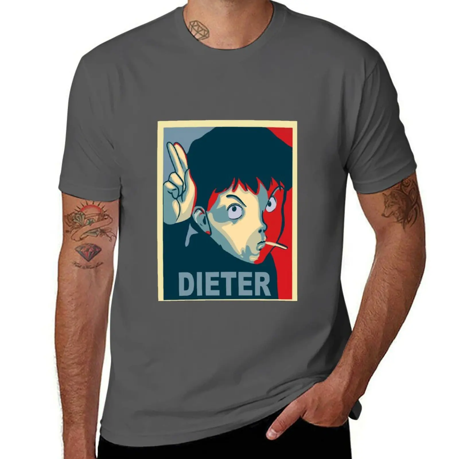 Dieter Solute (Monster Anime) T-Shirt oversized graphic tee funny gifts mens plain t shirts