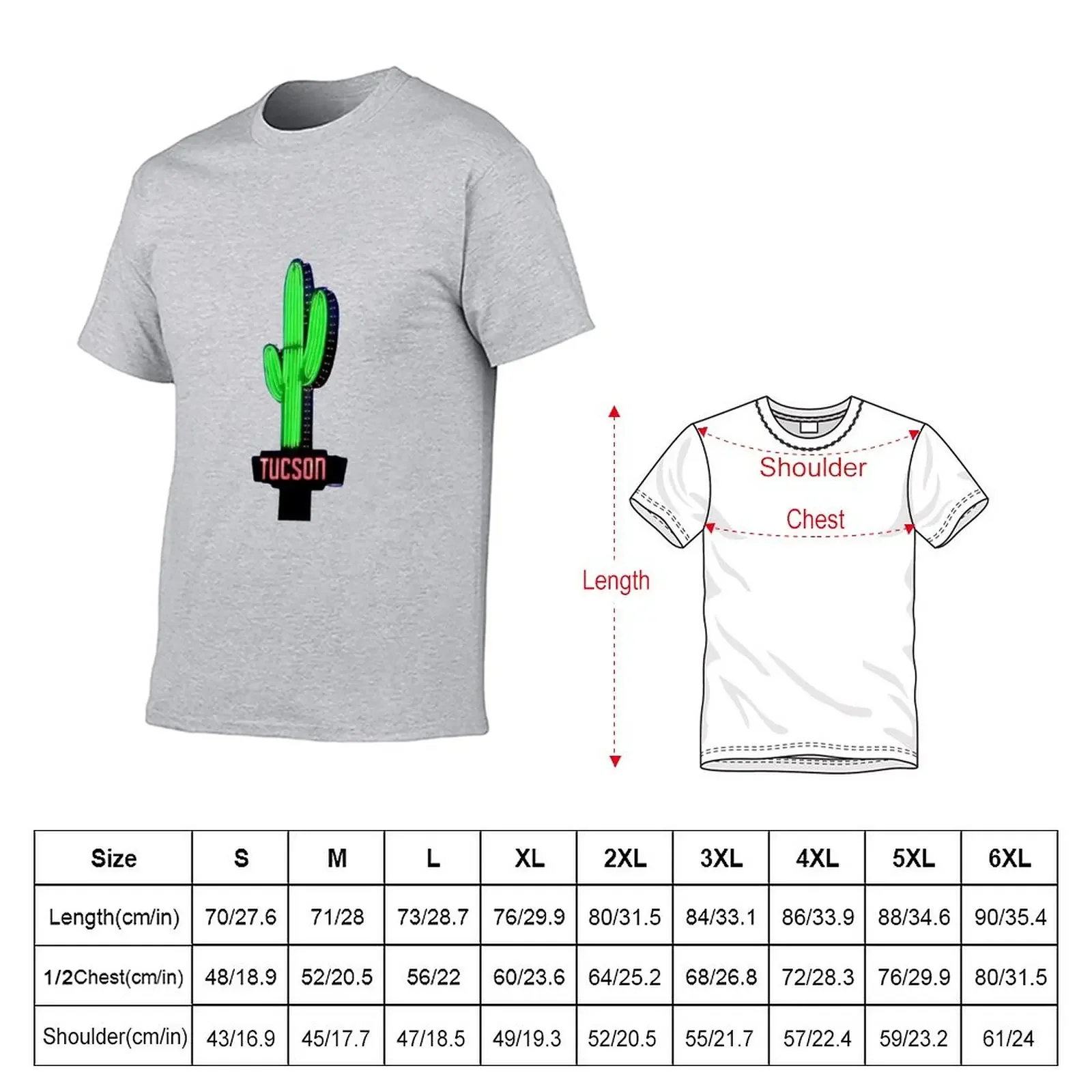 Tucson Sign Design T-Shirt hippie clothes graphics anime cute tops oversized t shirt men