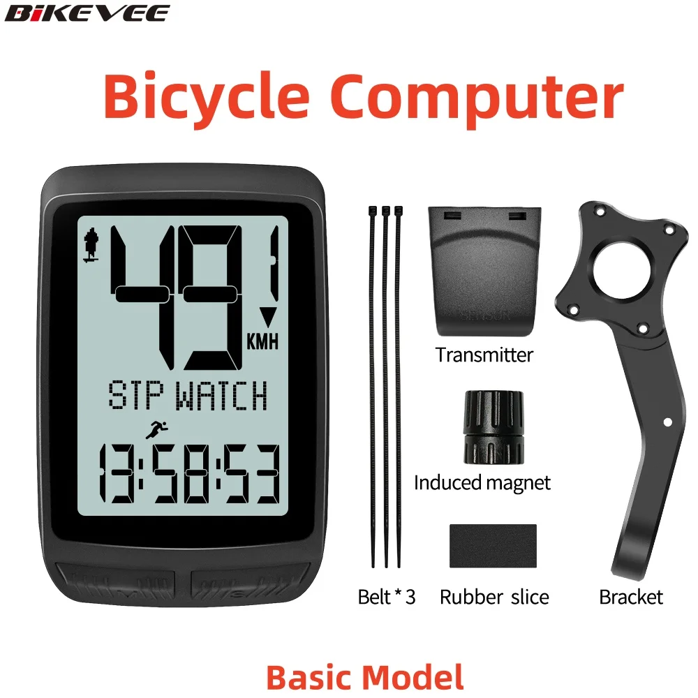 

Wireless Bicycle Computer Waterproofing Ultra-Long Standby 5 Languages Cycling Speedometer Odometer Stopwatch Bike Accessories