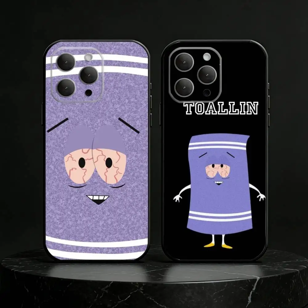 

S-South Park T-Towelie Phone Case Silicone black Soft For IPhone 17,16,15,14,13,12,11,SE,Plus Pro Max