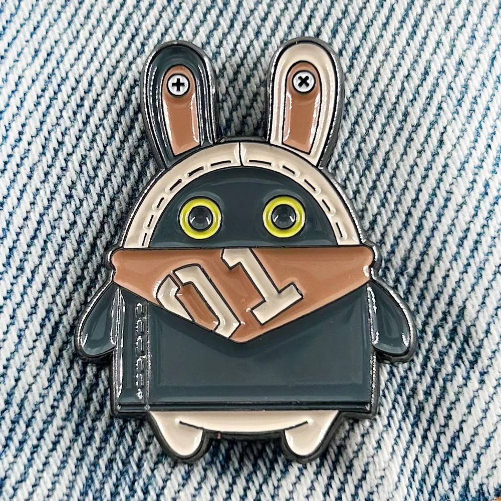 Kawaii Bangboo Badge Zenless Zone Zero Robot Enamel Pin Anime Adventure Game Brooch Cute Creative Gift