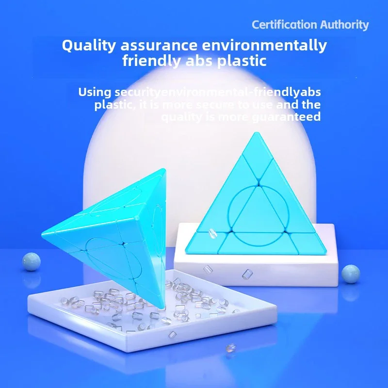 Shengshou Crazy Mirror Pyraminx Magic Speed Cube Sengso ปริศนามืออาชีพเกม Fidget ของเล่นสําหรับของขวัญเด็ก