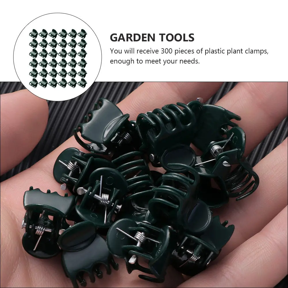 

300Pcs Orchid Plastic Clips Reliable Garden Supplies Small Size Easy Storage Ideal Gift for Gardeners Outdoor Indoor Plant Care