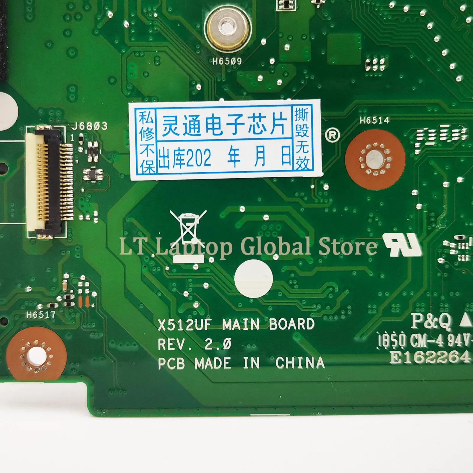 Imagem -04 - Placa-mãe Portátil para Asus Mainboard para X512u X512ua X512ub X512uf F512u A512u Y5100u V5000ua 4417u i3 i5 i7 Gen 4gb de Ram