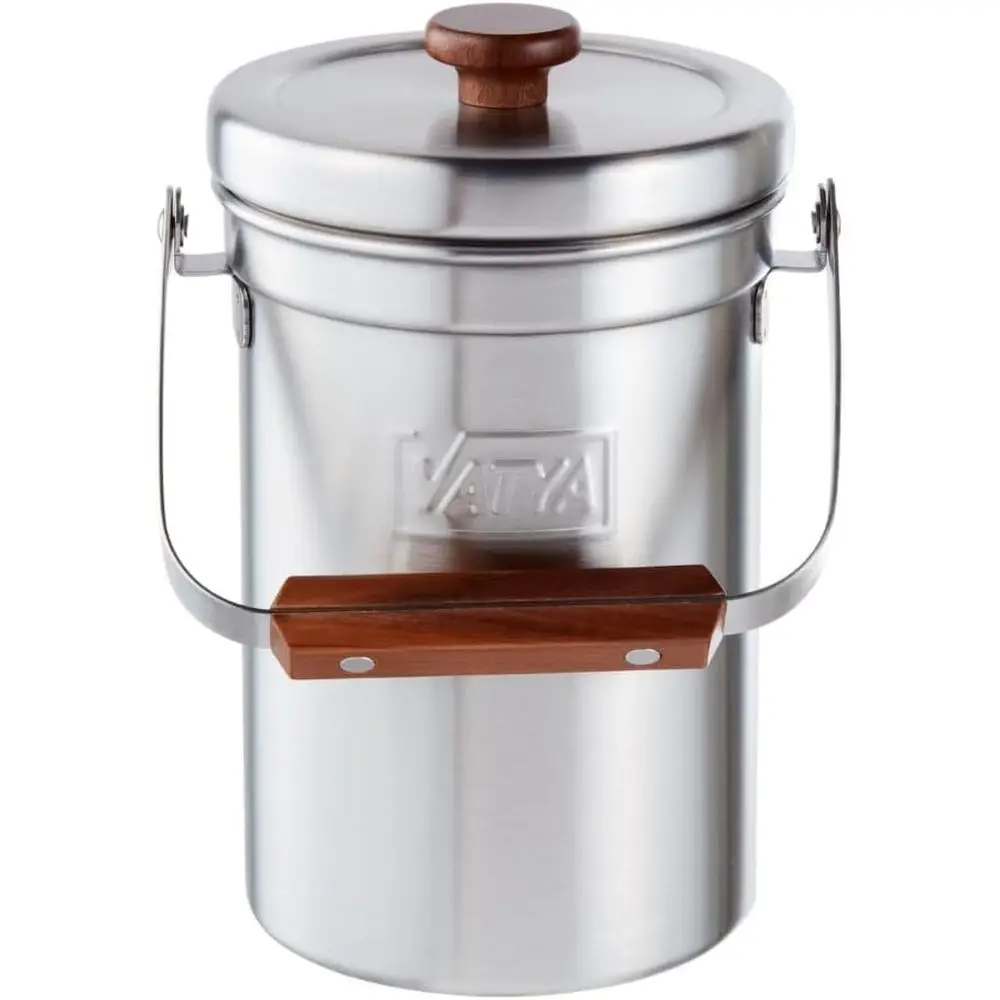 

Indoor Countertop Compost Bin - Odorless 0.8 Gallon Food Waste Container with Lid