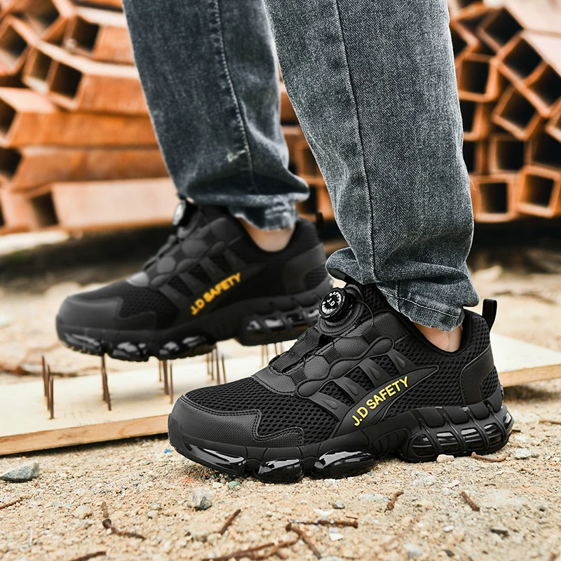 

Men's Military Tactical Boots Army Boots Men Side Zipper Military Boots Men Anti-Slip Ankle Boots Work Safety Shoes Hiking Shoe