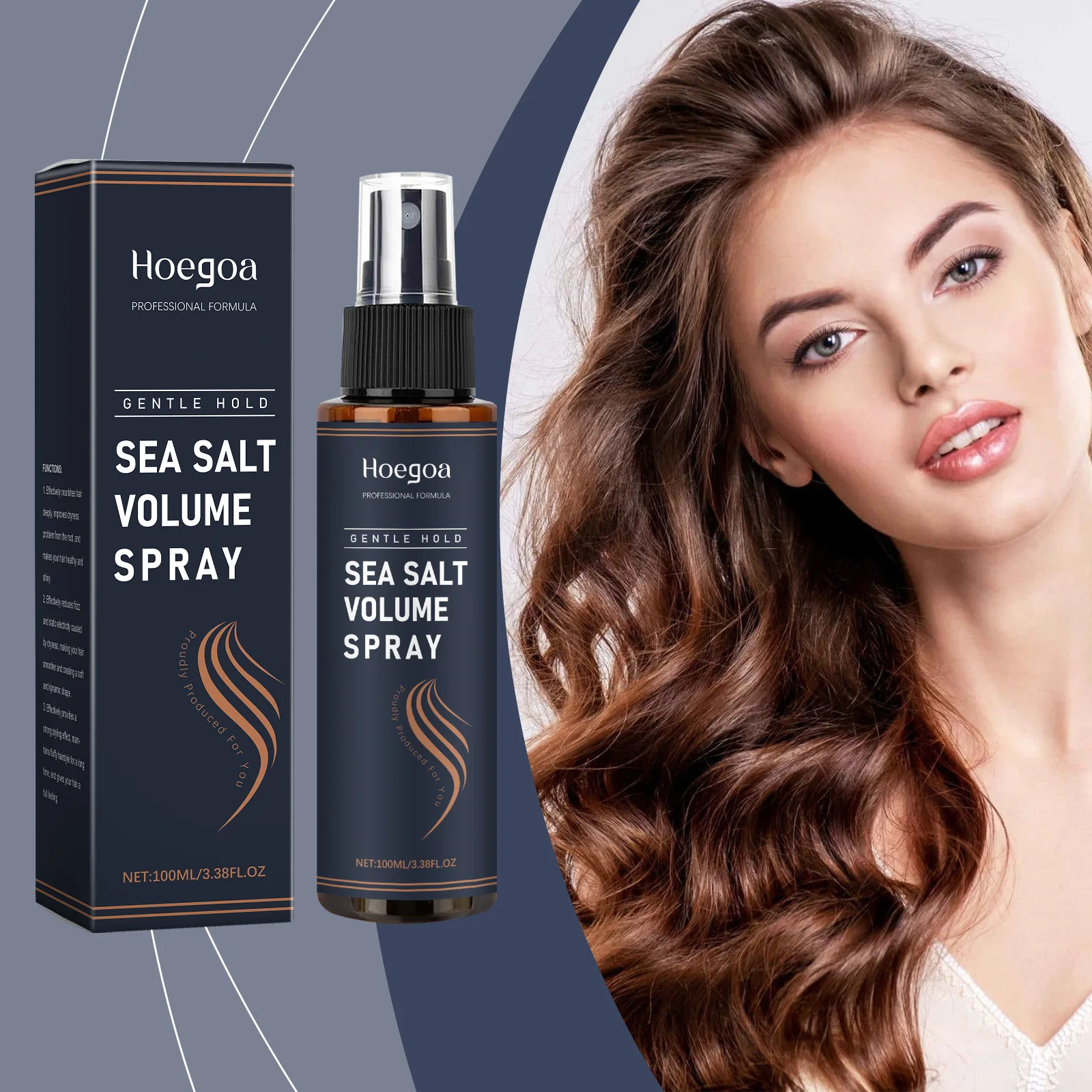 

Hair Fluffy Styling Spray Fresh Prevent Oil Odour Smooth Moisturize Nourish Enhance Luster Charm Style Hair Fluffy Styling Spray