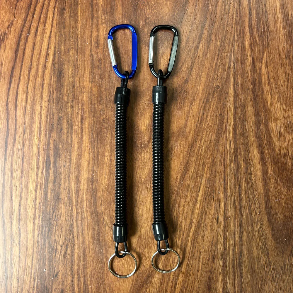 Cuerda Elástica Retráctil Táctica con Resorte, Herramienta de Seguridad para Senderismo, Camping, Antipérdida, Llavero para Teléfono, Cordón para Pesca, Actividades al Aire Libre