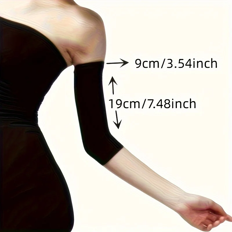 Mangas de Compressão Elástica para Modelagem de Braços Femininos, Modelador de Braço para Emagrecimento, Mangas para Braço, Massageador de Cotovelo para Perda de Peso, Faixas para Braço