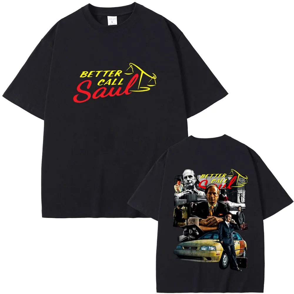 T-shirt Better Call Saul, un avocat auquel vous pouvez faire confiance, Heisenberg TV Breaking Bad, t-shirt rétro surdimensionné pour hommes et femmes, Streetwear