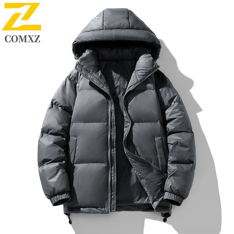 سترة شتوية للرجال كبيرة الحجم حرارية متعددة الوظائف مقاومة للرياح معطف قطني خارجي دافئ مع جيوب ملابس خروج فضفاضة