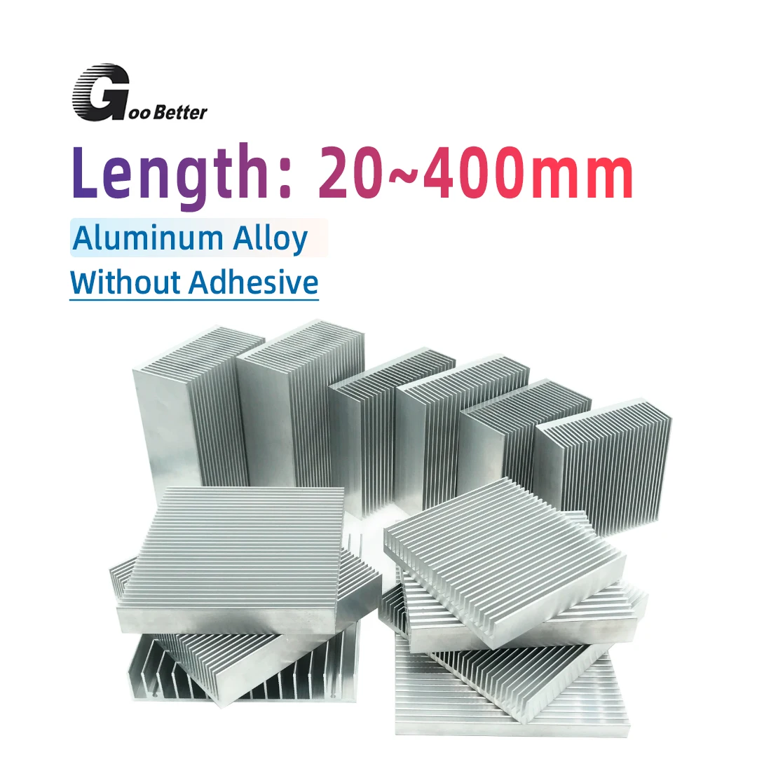 Radiator Aluminum Heatsink Extruded Heat sink for LED Electronic CHIP Heat Dissipation Cooling Cooler 20x69x36mm ~ 400x69x36mm
