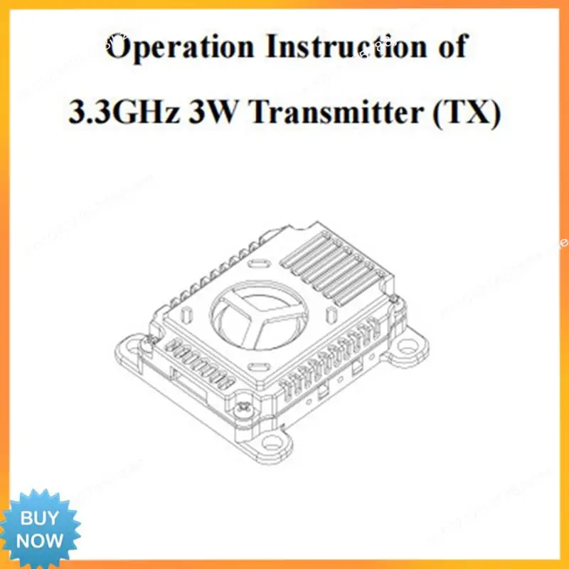 A10R 3.3G 3W VTX 16CH Built-In Microphone+3.3G VRX FPV Video Transmitter Receiver PAL/NTSC For FPV RC Racing Drone