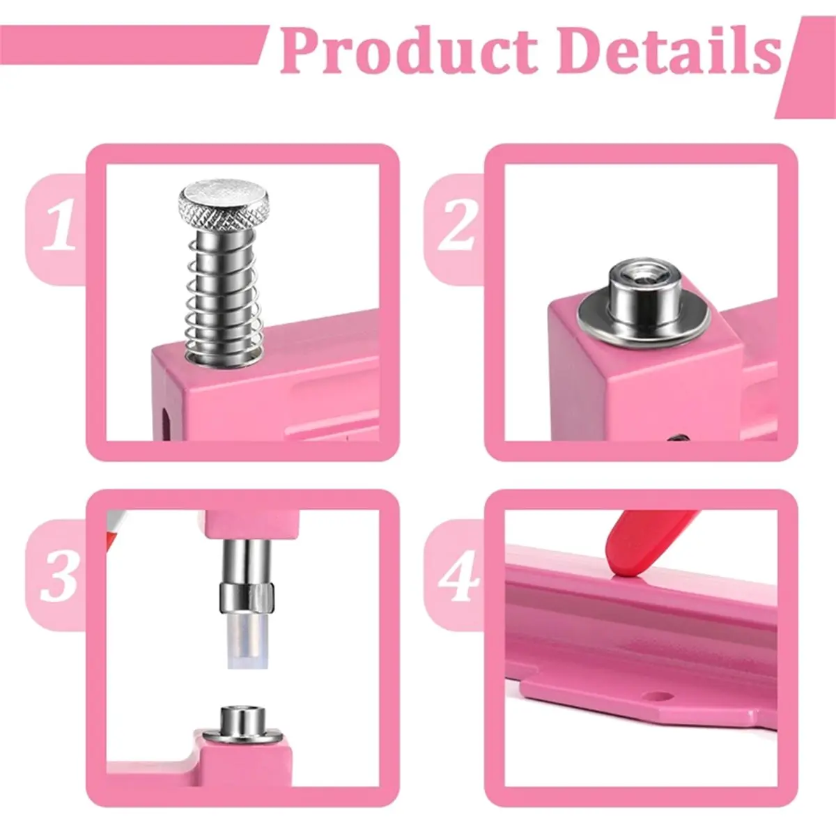 Promotional-Hand Press Pearl Setting Tool Set, Beads Rivet Fixing Machine, DIY Handmade Pearl Setting Machine for Crafts Accesso