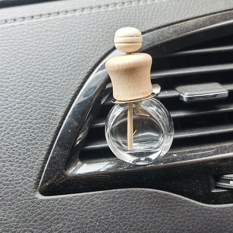 1PCS Car Hanging Glass Bottle Air Freshener Empty Bottle Aromatherapy Pendant Diffuser Car Decoration Aromatherapy Ornament image 4