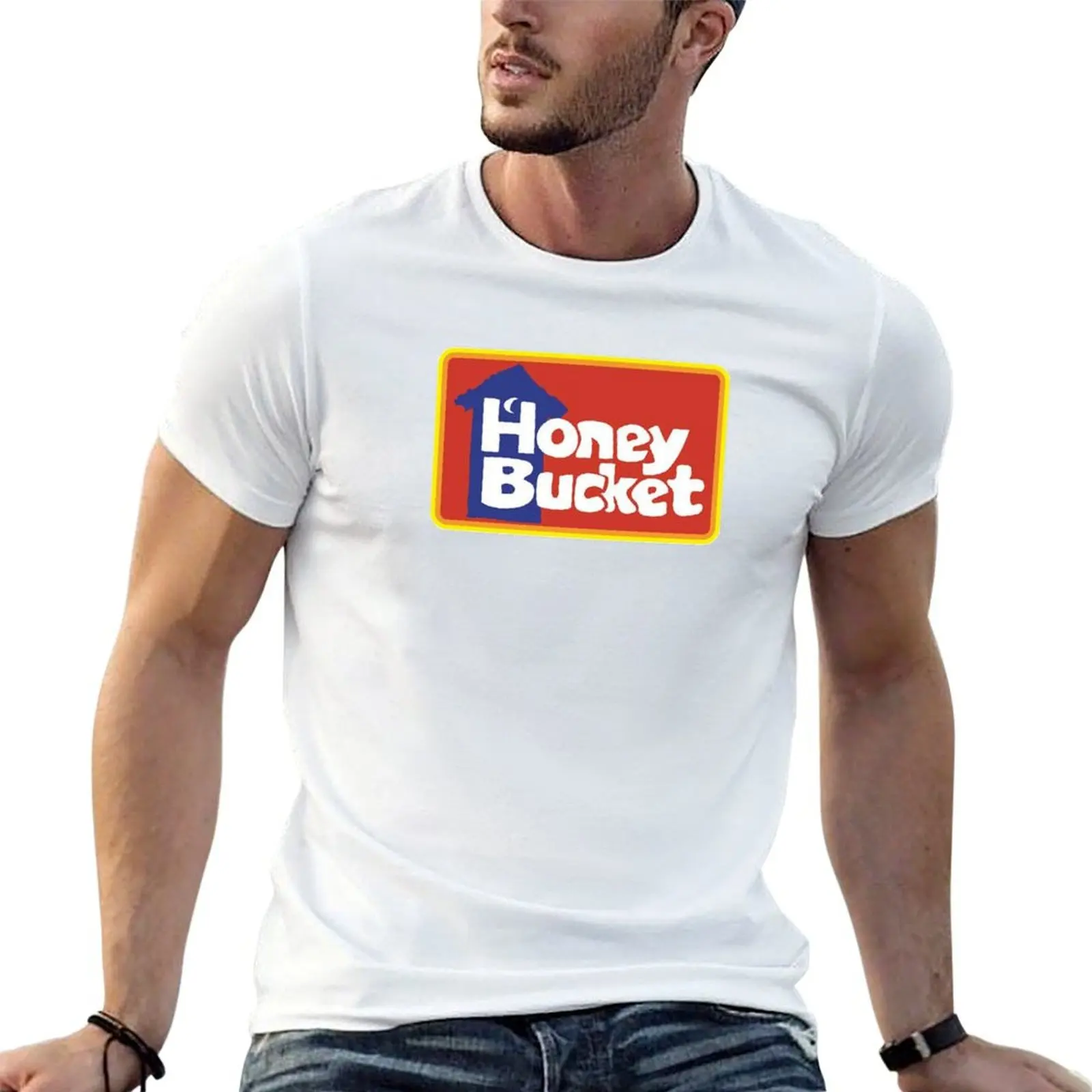 Honey Bucket outhouse logo portable restrooms T-Shirt Casual Daily Graphic Tee