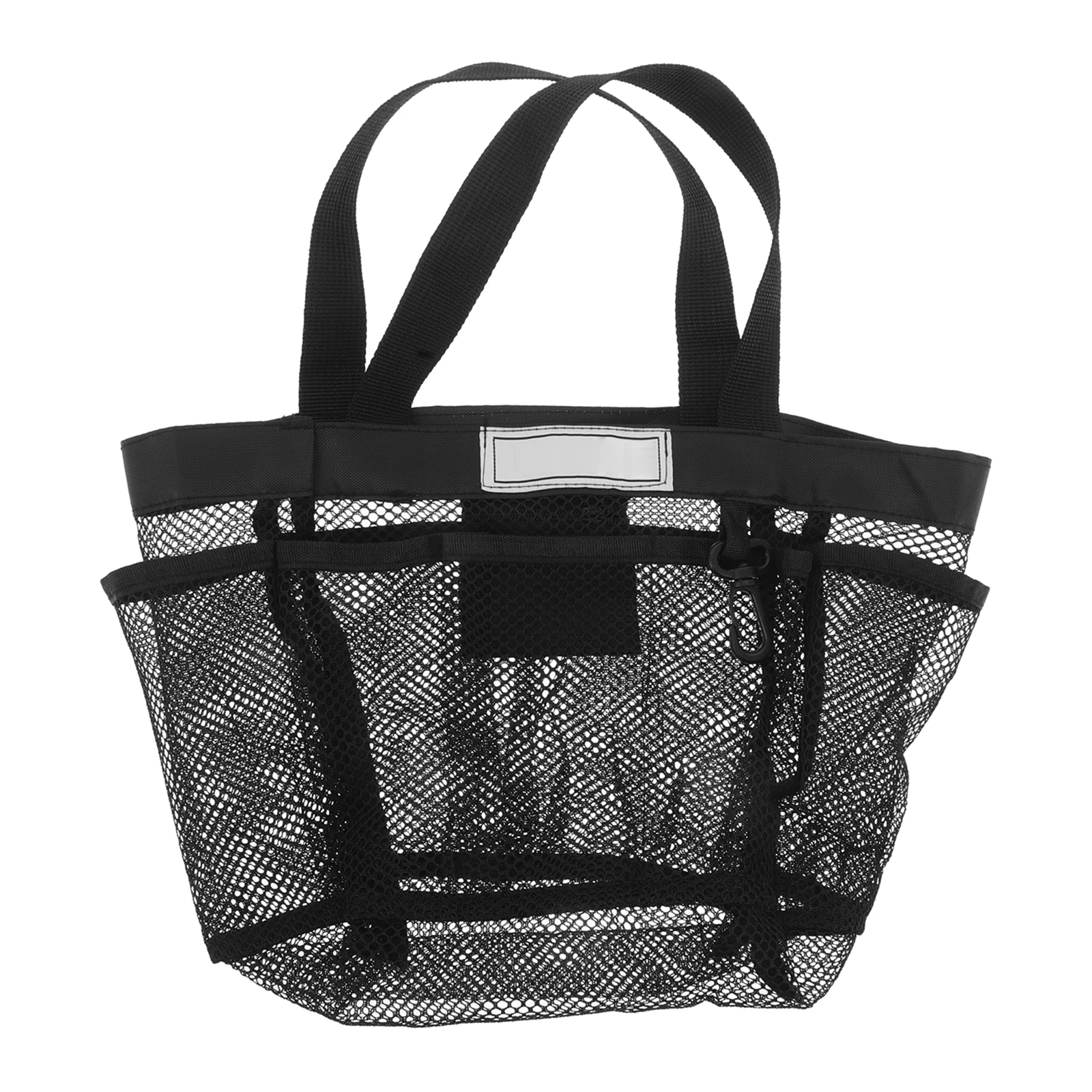 

Hanging Mesh Toiletry Bag 8 Pockets Fast Drying Travel Organizer for Swimming Pool Beach Camping Bathroom Gear Storage Tote