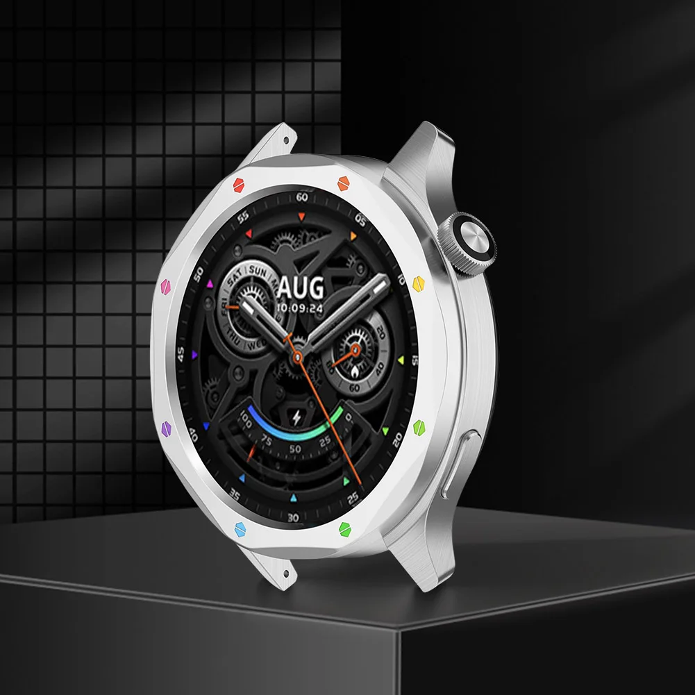 Xiaomi Watch S4 ESIM/S3 ESIM用メタルベゼルリングメタルプロテクター時計ケースストラップカバーメタルベゼル交換ケースカバーリング