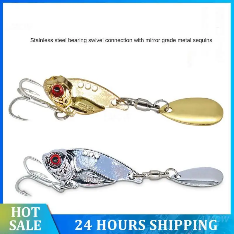 Luya Bait Accurate Search Zinc Alloy Fishing Lures Horse Mouth Cocked Bass Bait Fishing Fake Bait Reflective Metal Hard Bait