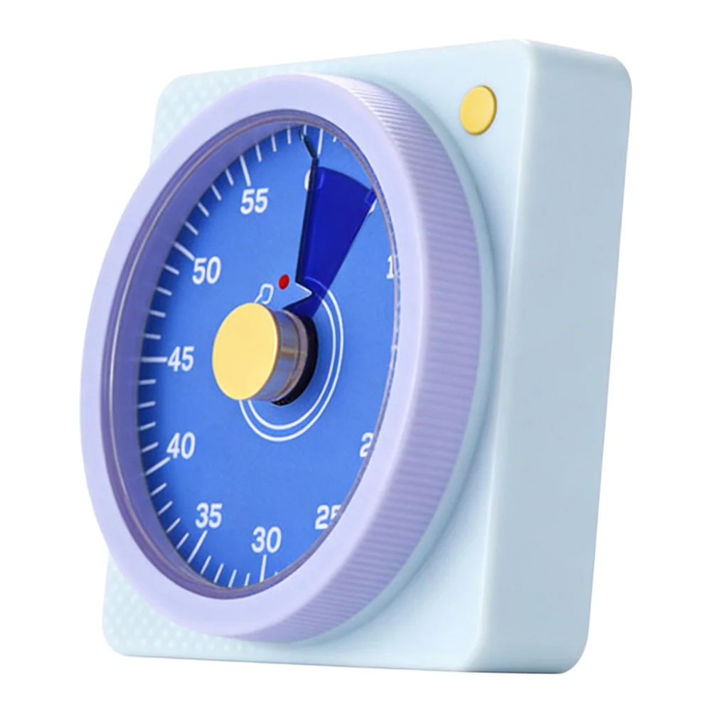 Visual magnetic timer with 60-minute countdown for managing tasks cooking and workouts with distraction-free alerts