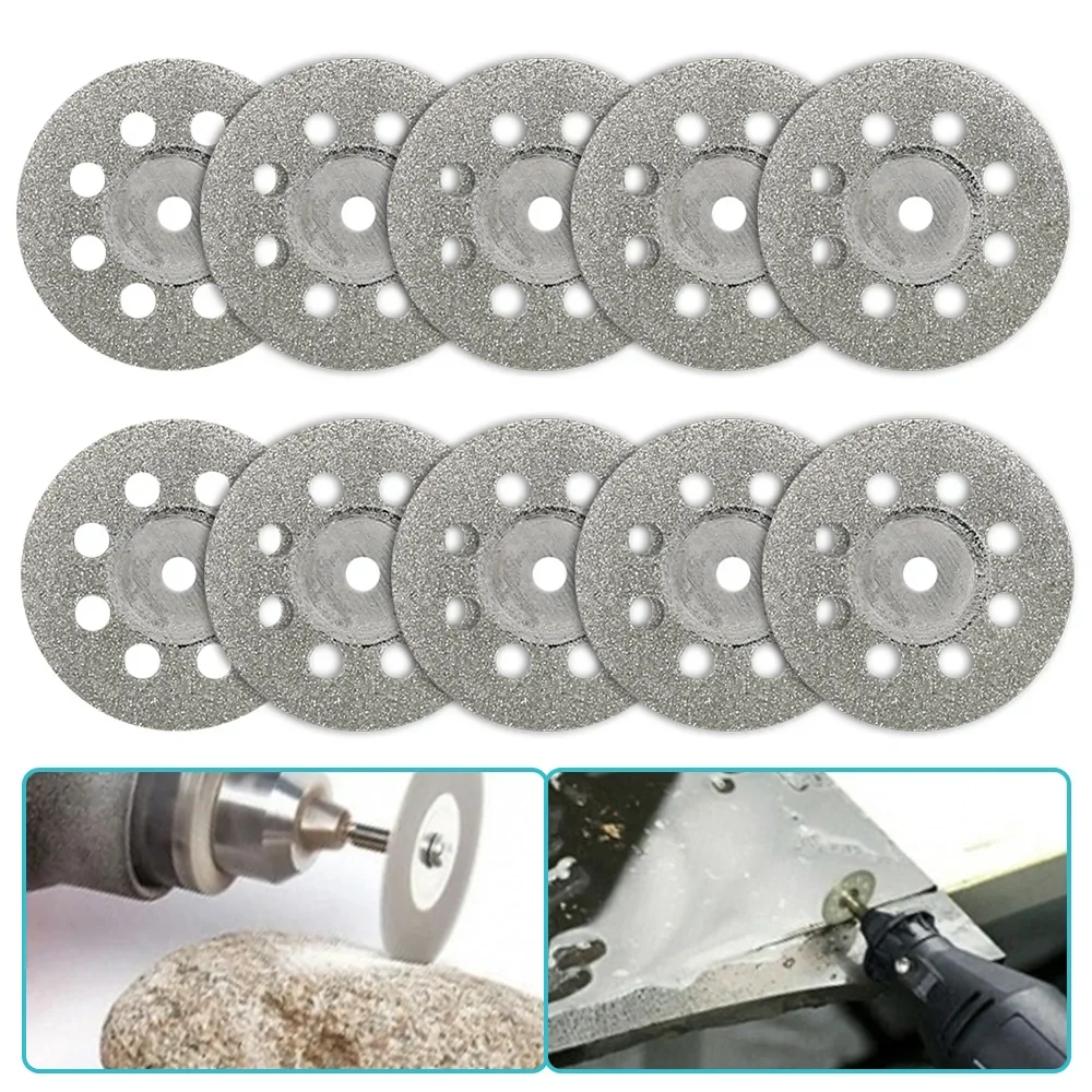 Diamond Cutting Disc Mini Circular Saw Blade Set Sanding Grinding Wheel Woodworking Tool for Dremel Power Tools Accessories