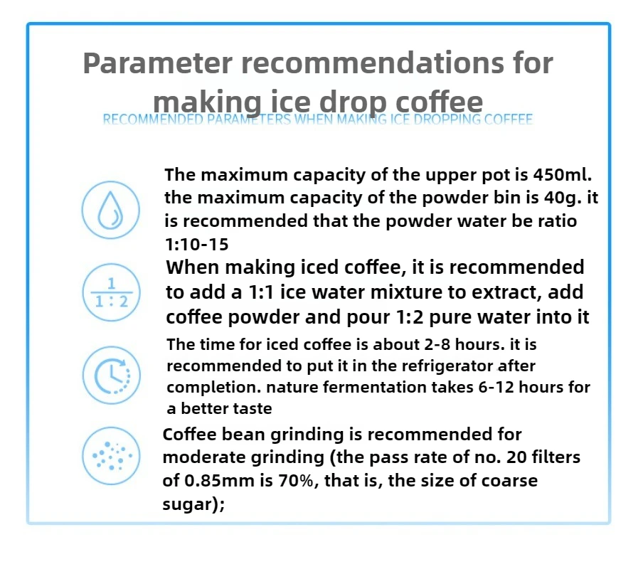 Кофейник с каплями льда, 101-500 мл, капельный фильтр, экстракционный горшок, коммерческая бытовая кофемашина для ручного заваривания, капсульная кофемашина