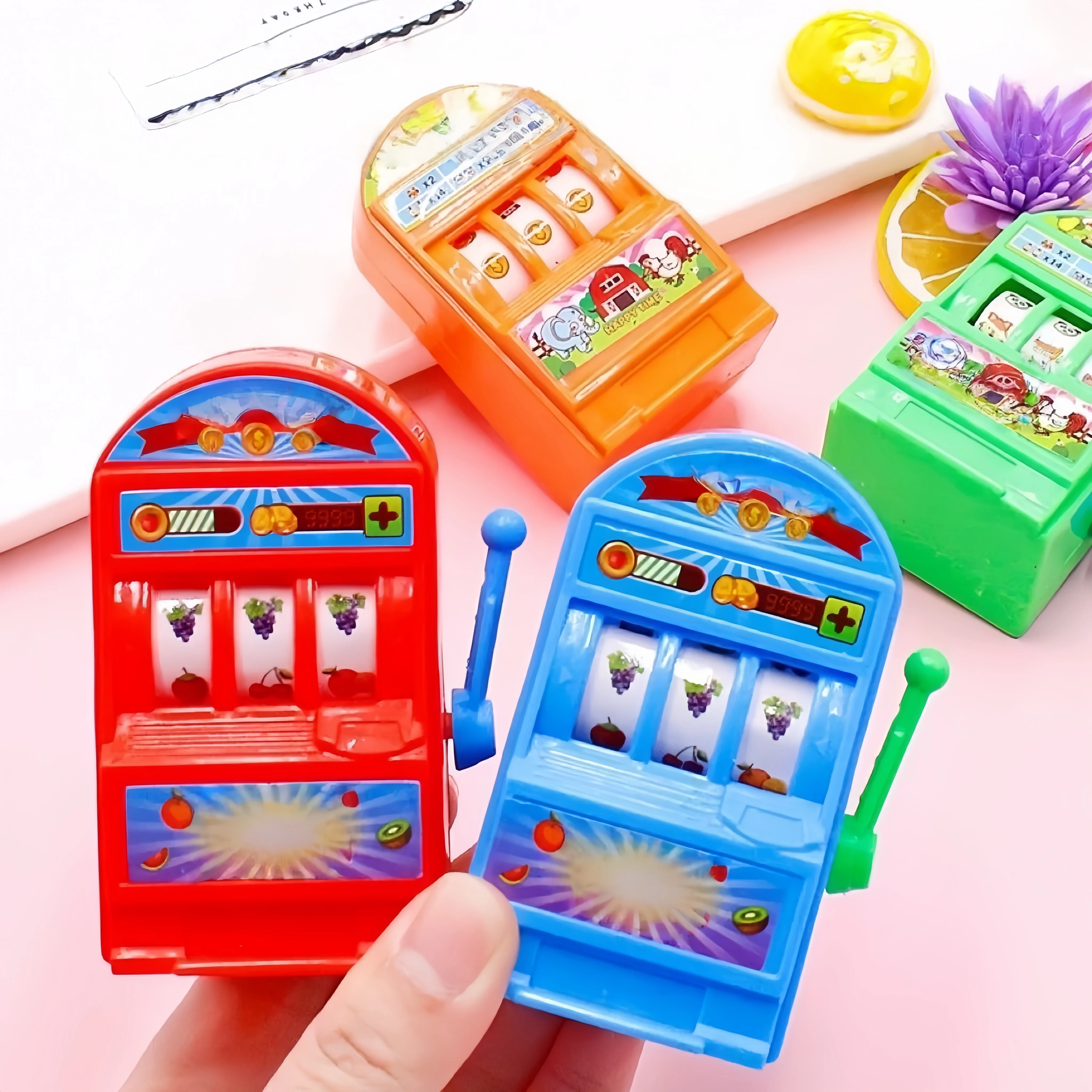Mini Manual Lottery Machine Toys Fun Desktop Parent-Child Interactive Game Toy Puzzle Stress Relief Toy Party Christmas Gifts