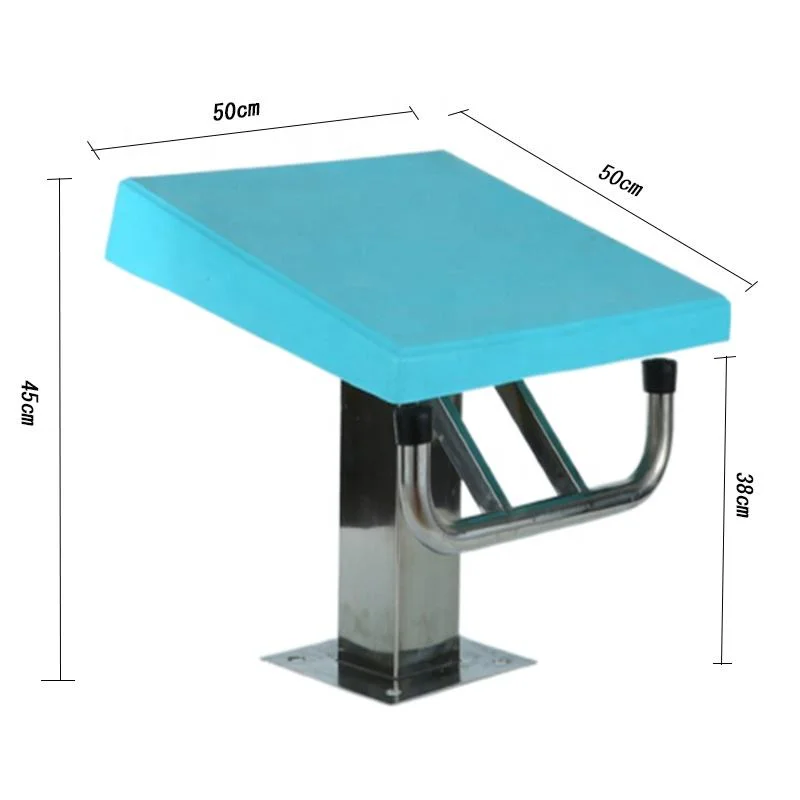 High Quality Stainless Steel One Step Safety Anti-Slip Starting Block for Swimming Pool