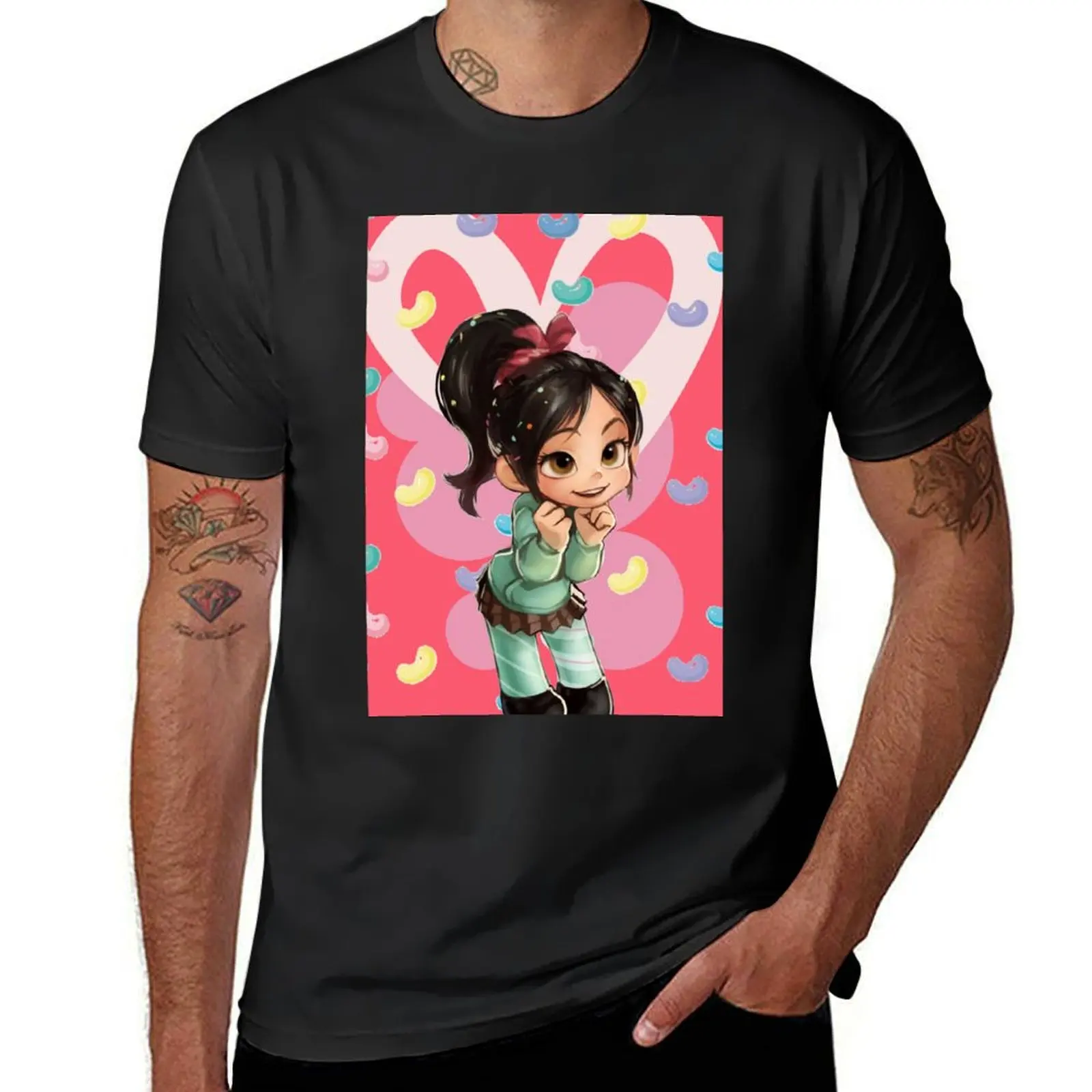 Sweet Vanellope Von Schweetz T-Shirt for a boy Aesthetic clothing cute clothes Short sleeve tee men