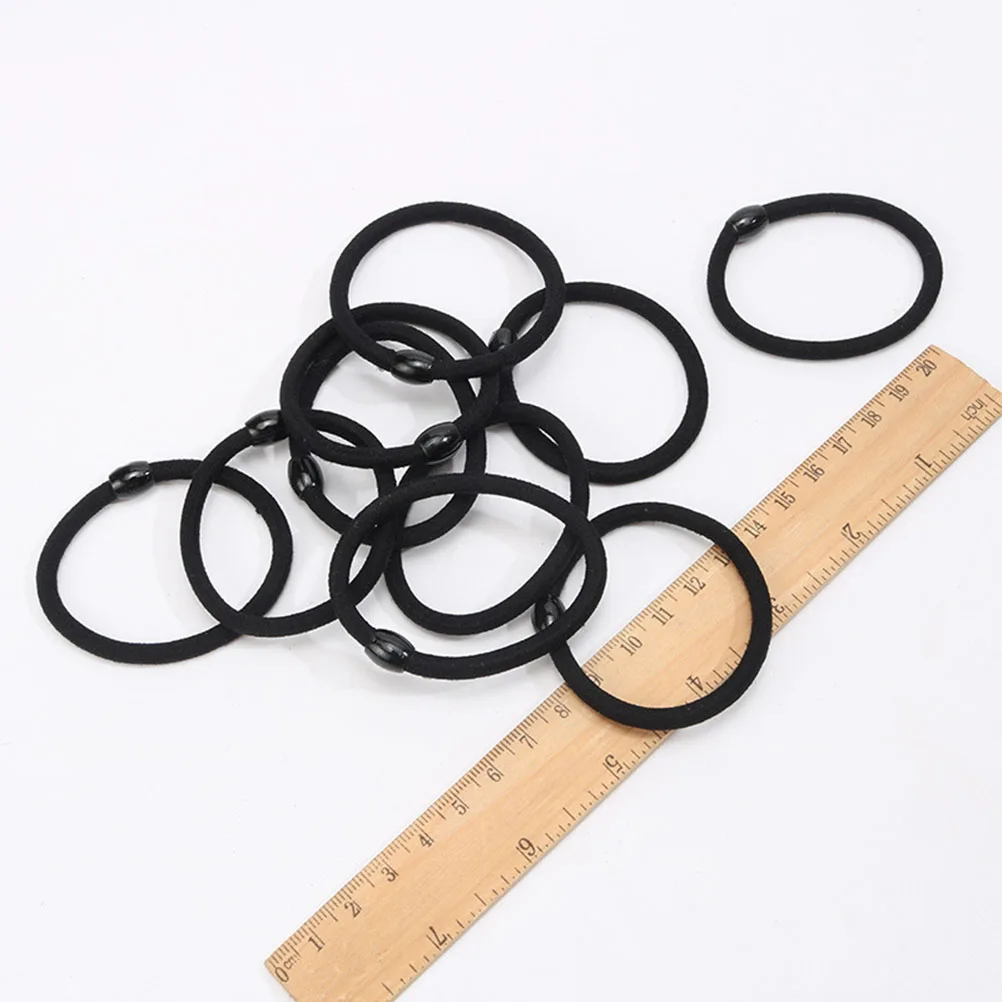 

8 Pcs Hair Ring Ties Black for Women Accessories Elasticity Band Ponytail Holder