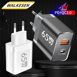 65W USB Charger Fast Charging Type C Quick Travel Charger For iPhone 14 15 Samsung Xiaomi Huawei High Speed Mobile Phone Adapter