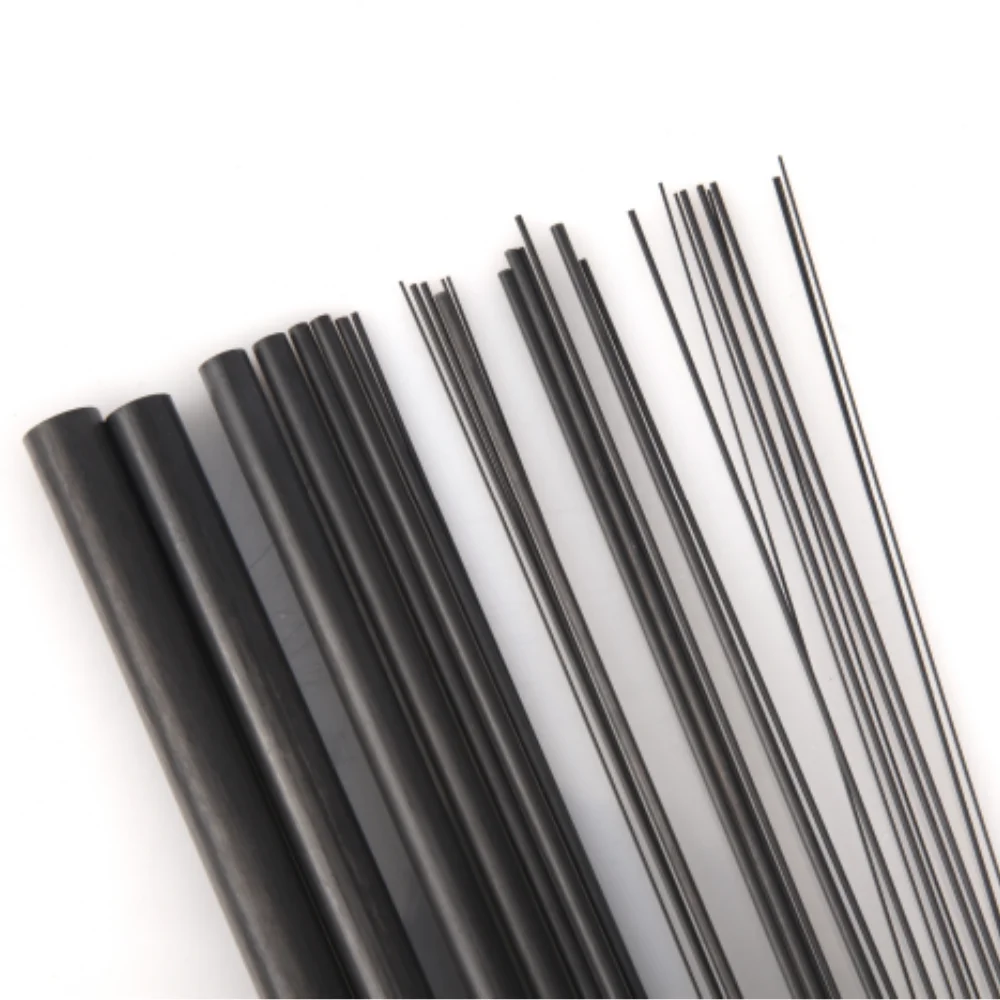 Carbon Fiber Solid Rods Diameter 0.5mm~12mm Cylindrical Carbon Shaft for RC Models or DIY