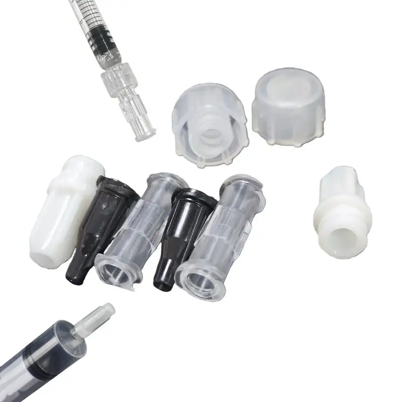 10Pcs Transparent Plastic Syringe Connector Leak Proof Double Helix Medical Sterile Luer Lock Adapter DIY Accessories
