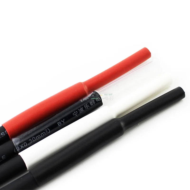 AVSSZ 1m bezworkowy kolor termokurczliwa rurka ciepła rękaw termokurczliwa rurka przyjazny dla środowiska kabel Audio tuleja izolacyjna