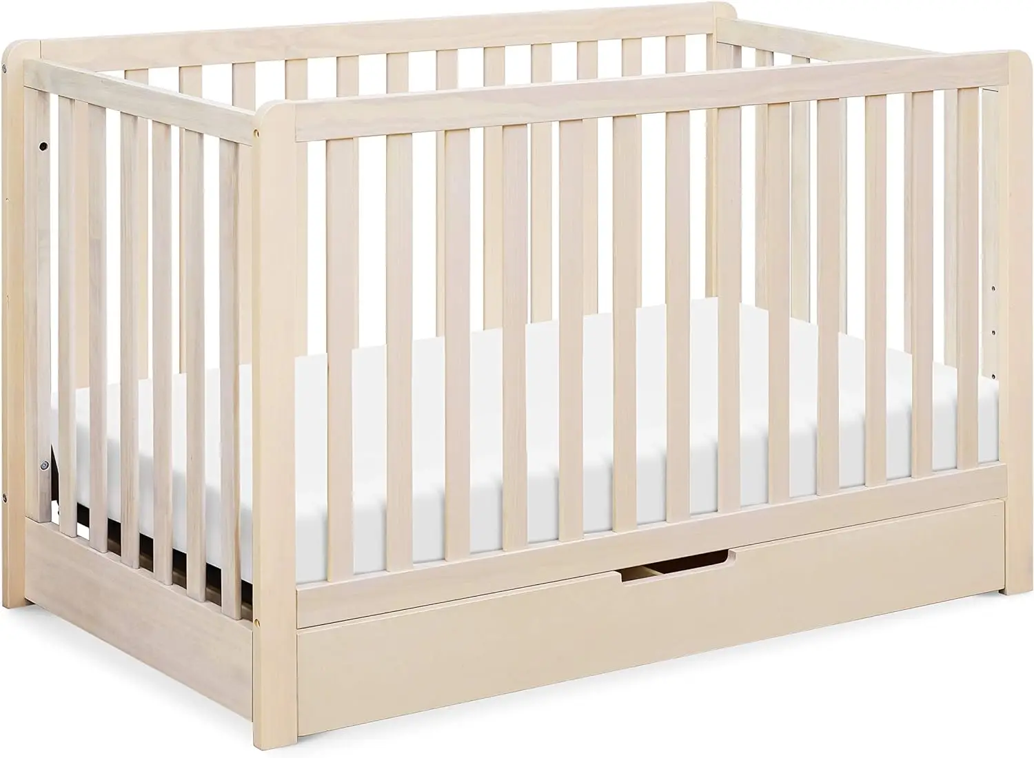 

4-in-1 Convertible Crib with Trundle Drawer, Greenguard Gold Certified, Undercrib Storage