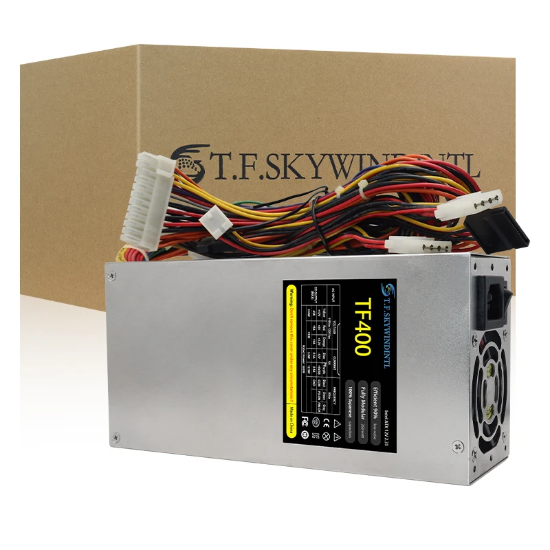 400W 2U Industrial Server Power Supply 24Pin(20+4) 8Pin(4+4) SATA IDE 4Pin Connectors Rack‑mount Industrial Computer PSU