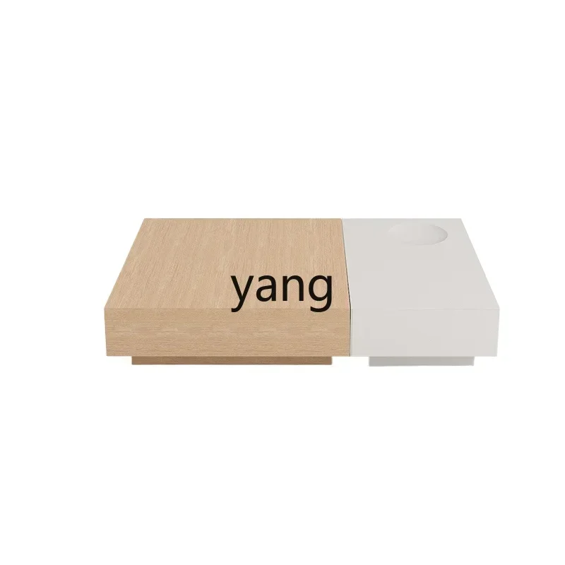 LTT log color Japanese-style wabi-sabi TV cabinet coffee table combination modern simple living room furniture