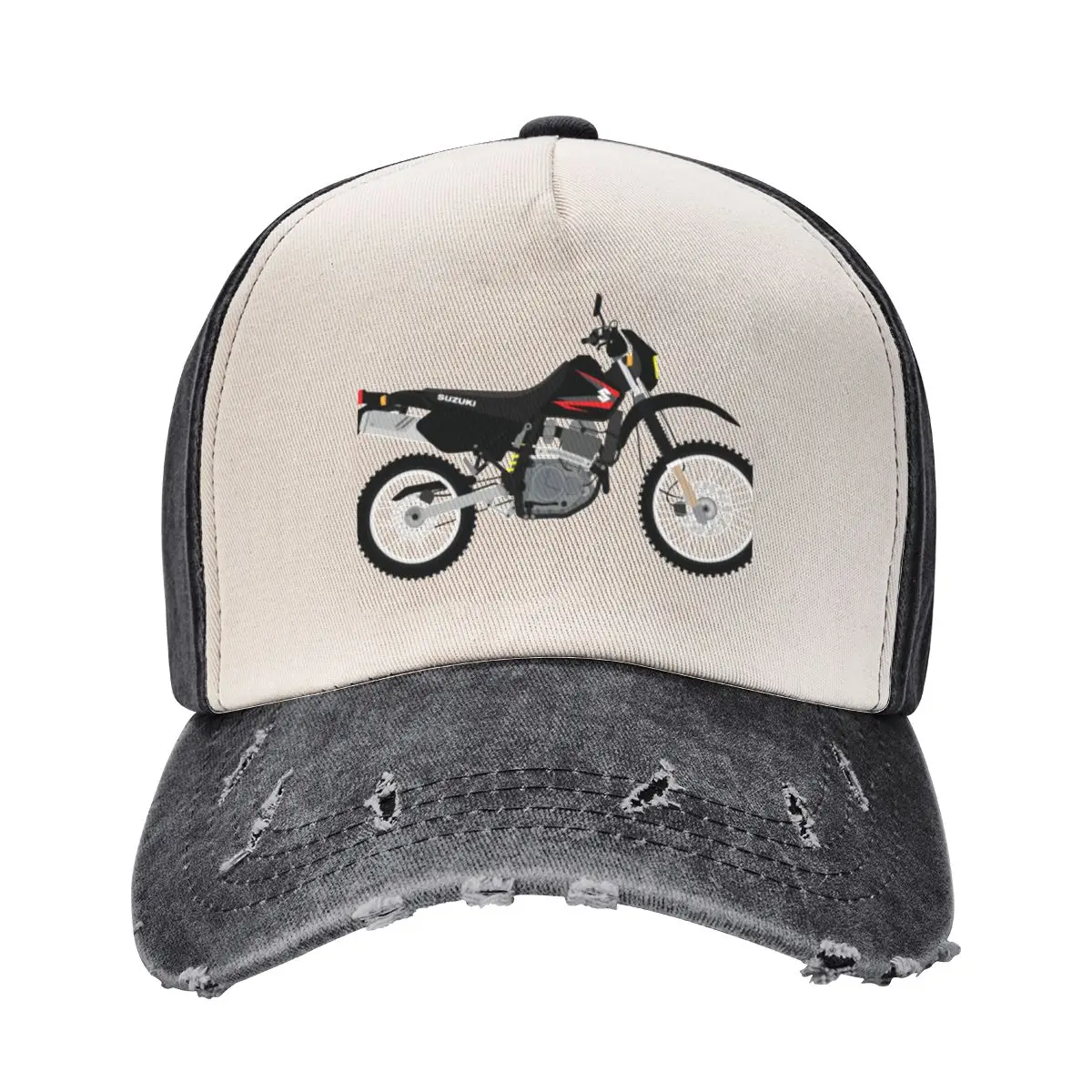 

DR650 Motorcycle - Black Baseball Cap Sunhat Funny hats Beach Bag Beach Female Men's