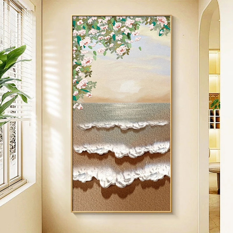 Nordic High-definition Moisture-proof Luxury Entrance Foyer Decoration Painting Living Room Corridor Background Wall Modern