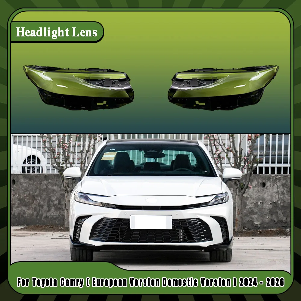Left Right Car Headlight Clear Lens Lampshade Shell Cover For Toyota Camry ( European Version Domestic Version ) 2024 2025 2026