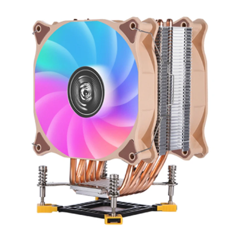 CPU-Kühler 120mm 6 Heatpipe-Prozessor Lüfter 3-polig/4-polig Universal installation lga 115x Serie usw.