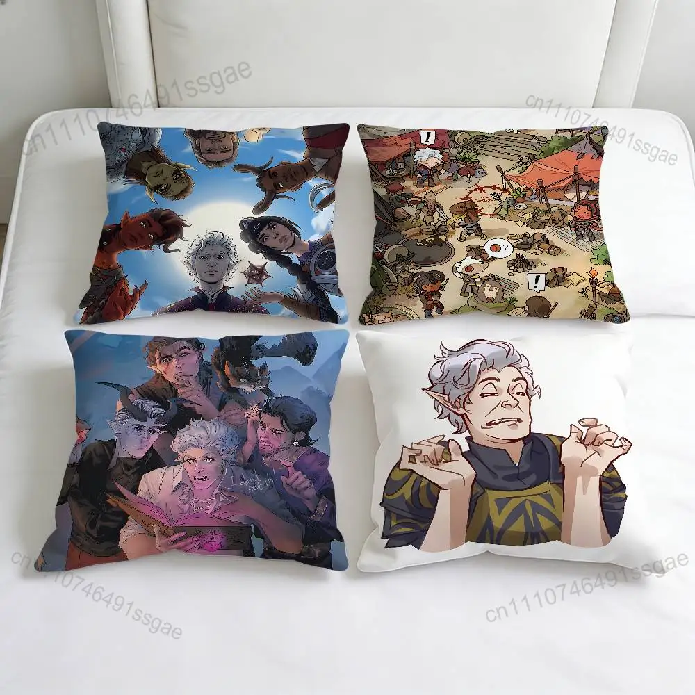 

B-Baldurs A-Astarion G-Gate Square Pillow Case Soft Decorative Throw Pillow Cover for Home Sofa Bed