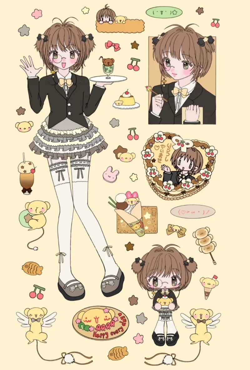 Anime Inspired Sticker Cute Ca - Phone Accessories For Teens recension och pris