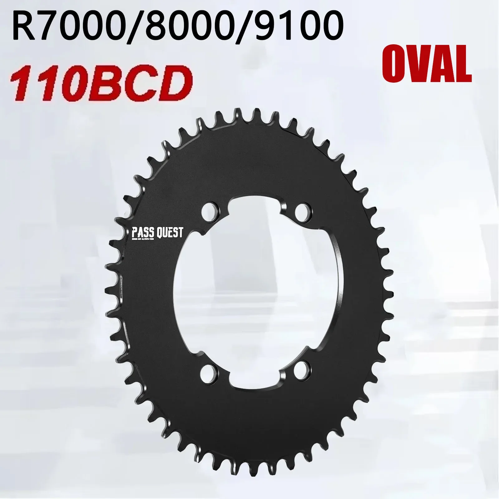 PASS QUEST 110 bcd 4 bolt chainring for Shimano 105 R7000 ultegra r8000 Dura ace R9100 oval narrow wide Road Bike chainring