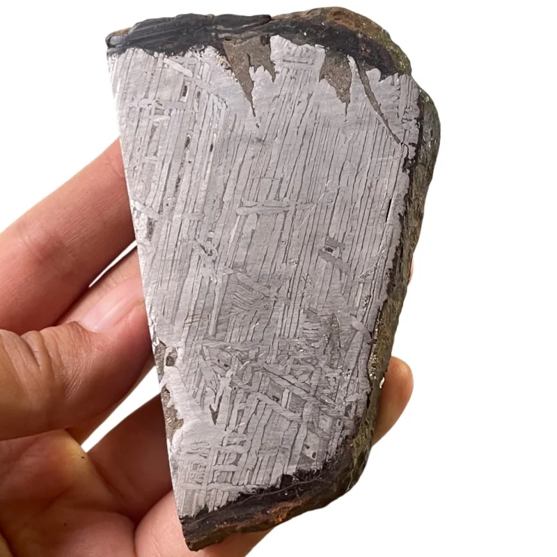 270.9g Muonionalusta meteorite slice Natural iron meteorite material specimen Meteorite slice Collection -TC734