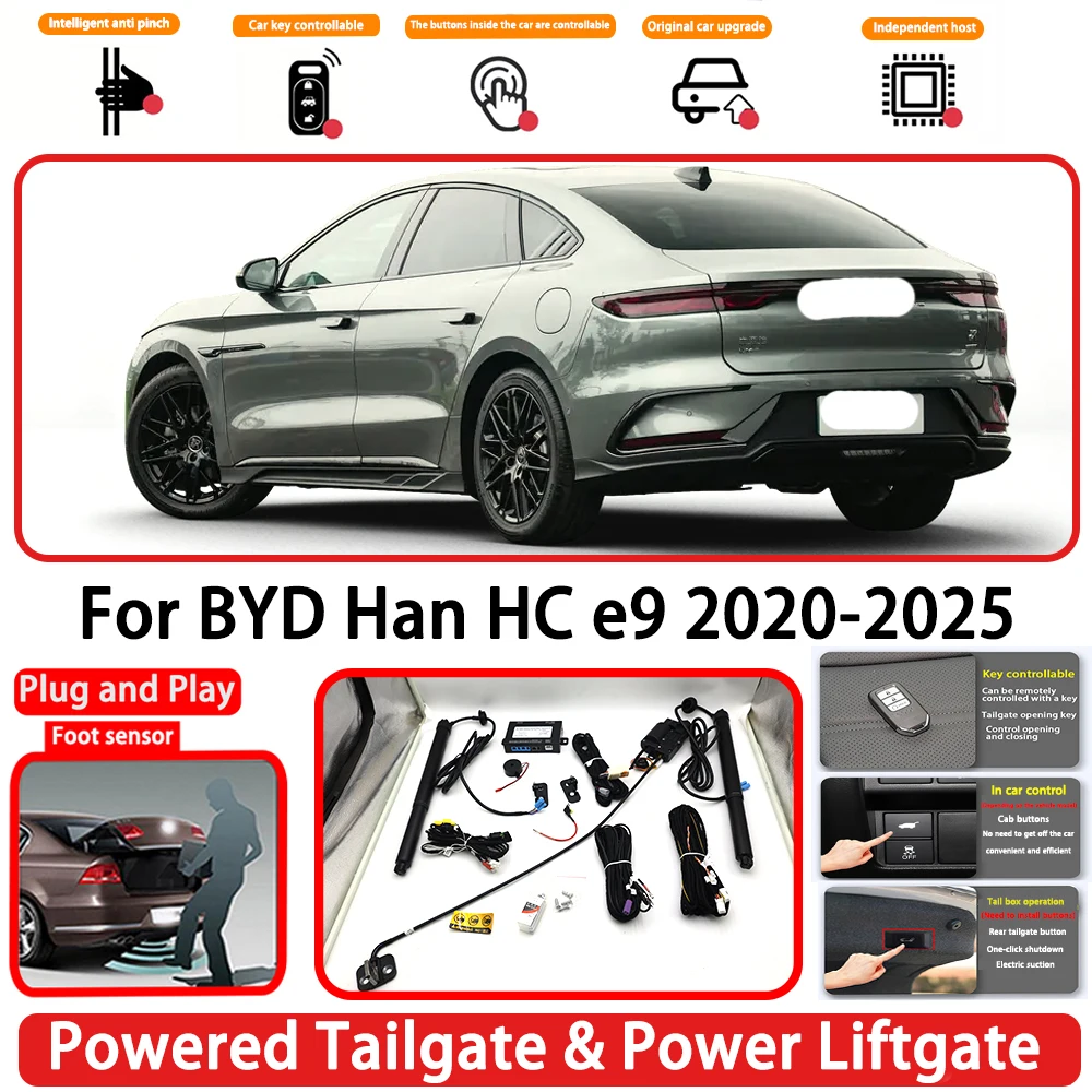 for BYD Han HC e9 2020-2025 OEM Plug and Play Auto Powered Tailgate Power Liftgate Rear Trunk Opener System