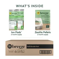 Purina Tidy Cats Breeze Zeolite Pellets and Ion Pads, Bright Lemongrass Scent, 7 lb. Pouch 5